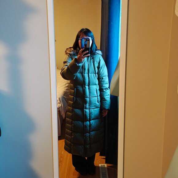 Long Eddie Bauer XS Featherdown Winter Jacket - Picture 12 of 12